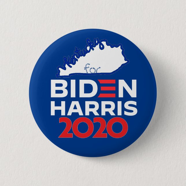 Kentucky for Biden Harris 2020 Button (Front)