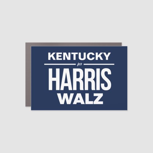 Kentucky for Harris Walz Car Magnet