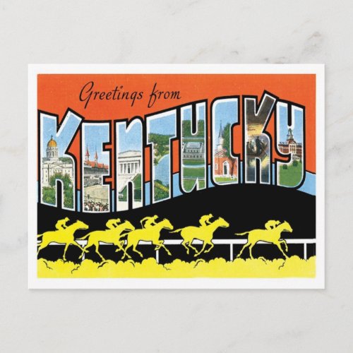 Kentucky Greetings From US States Postcard