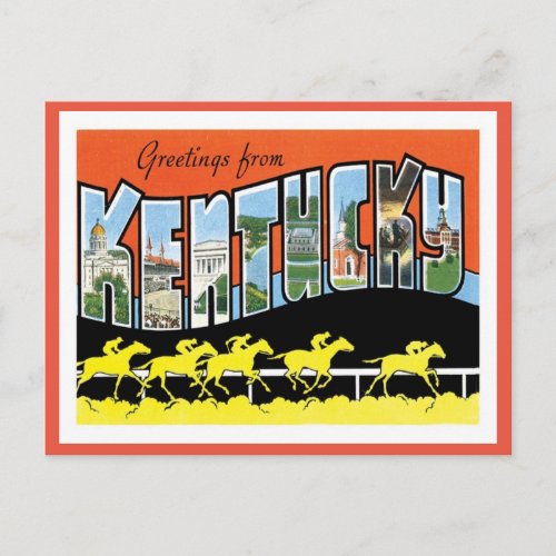 Kentucky Greetings From US States Postcard