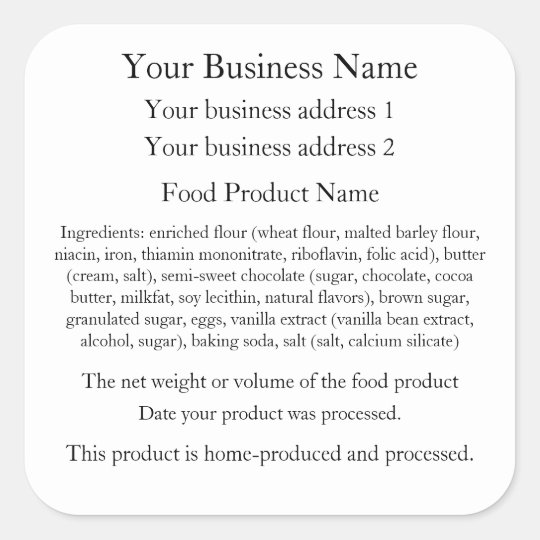 free printable food label templates