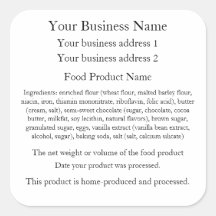 Kentucky Home Baker Labels