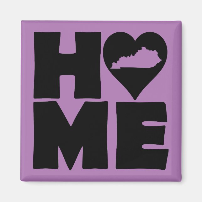 Kentucky Home Heart State Fridge Magnet (Front)