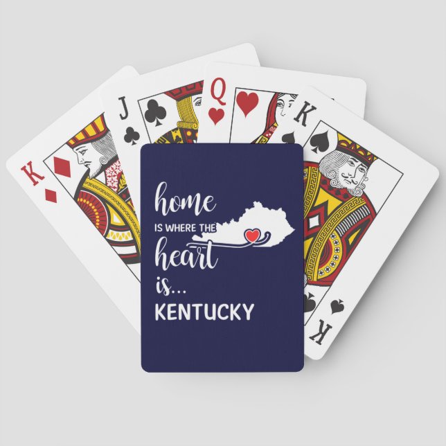 Kentucky Home is where the heart is Poker Cards (Back)