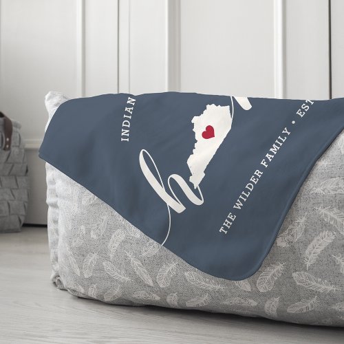 Kentucky Home State Personalized Sherpa Blanket