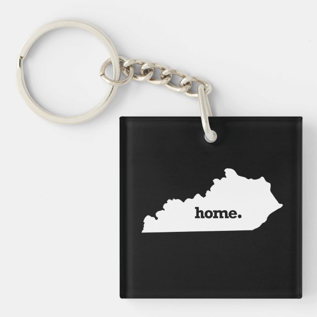 KENTUCKY HOME STATE -.png Keychain (Front)