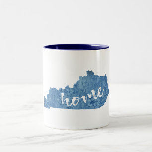 Kentucky Home Wood Grain Two-Tone Coffee Mug