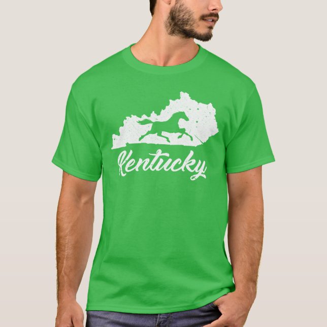 Kentucky Horse Park I Map State Horse Racing frien T-Shirt (Front)