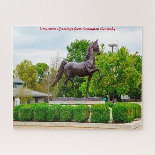 Kentucky Horse Park LexingtonChristmas Greetings Jigsaw Puzzle