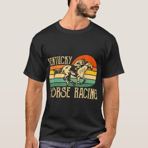 Kentucky Horse Racing Fan Retro Derby Racing Festi T_Shirt