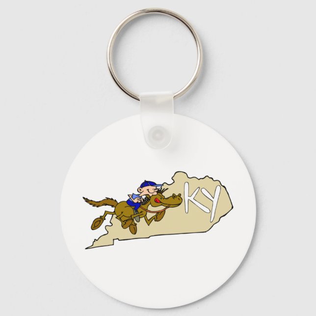 Kentucky Horse Racing Keychain (Front)