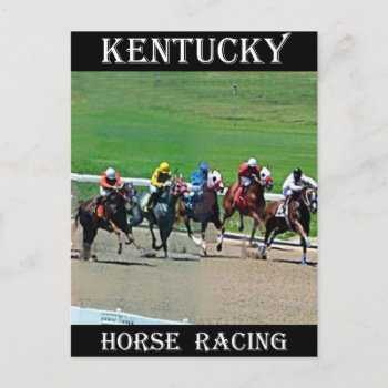 Kentucky Horse Racing Postcard by AmSymbols at Zazzle