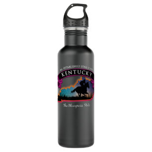 Kentucky Horse Racing Souvenir Stainless Steel Water Bottle