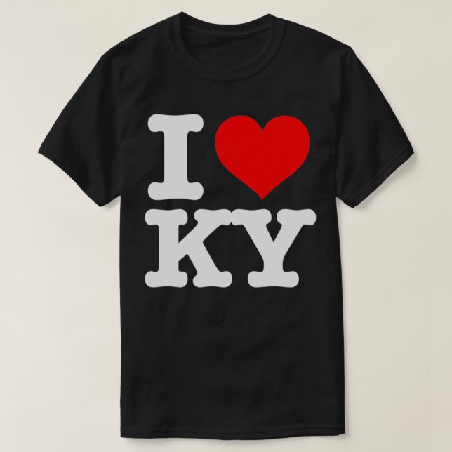 Kentucky  I Love Kentucky  I Heart Kentucky  T-Shirt (Design Front)