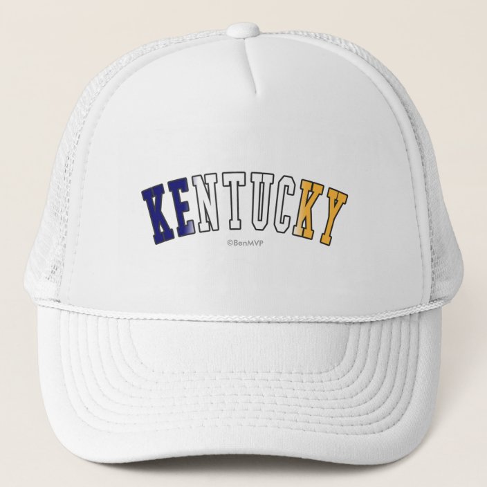 Kentucky in State Flag Colors Hat