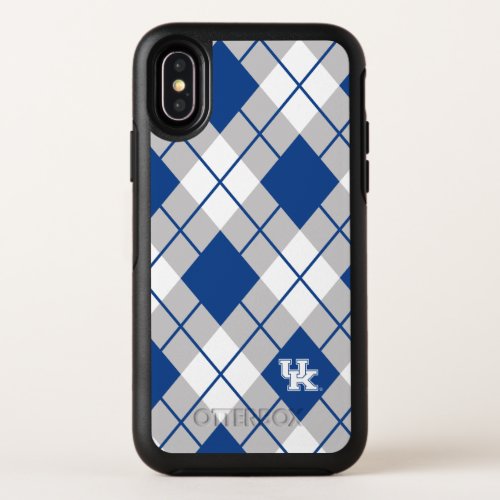 Kentucky  Kentucky Argyle Pattern OtterBox Symmetry iPhone X Case