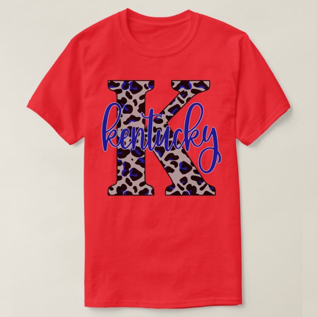 Kentucky KY Leopard State of Kentucky Home Sweet H T-Shirt (Design Front)
