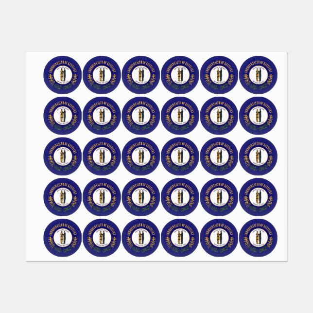 Kentucky Labels (Sheet)
