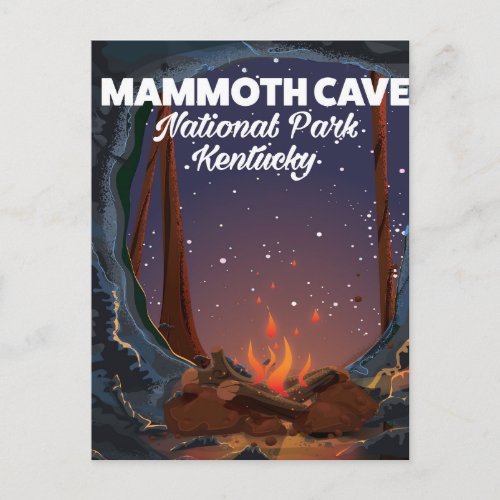 Kentucky Mammoth cave travel poster Postcard