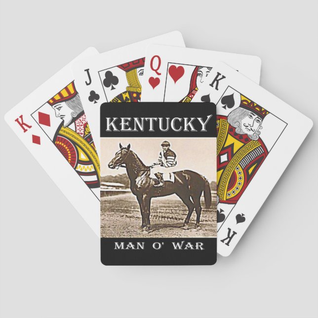 Kentucky Man O' War Poker Cards (Back)