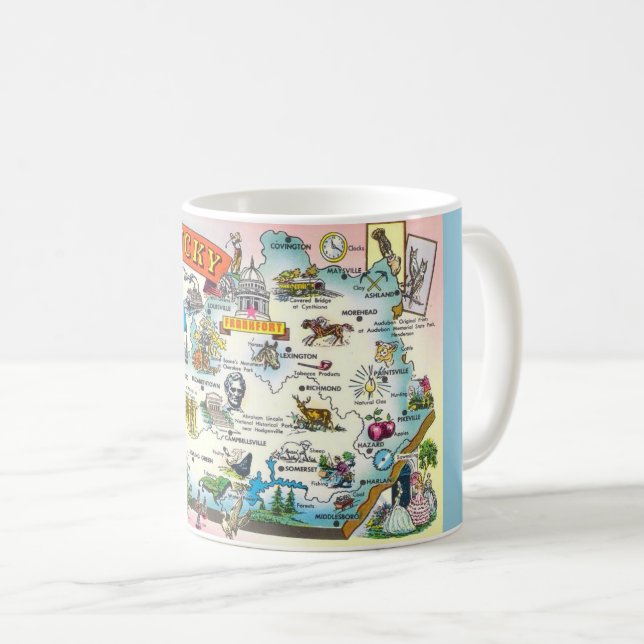 Kentucky Map Mug (Front Right)