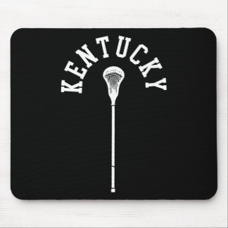 Kentucky Minimalist Vertical Lacrosse Stick Retro Mouse Pad