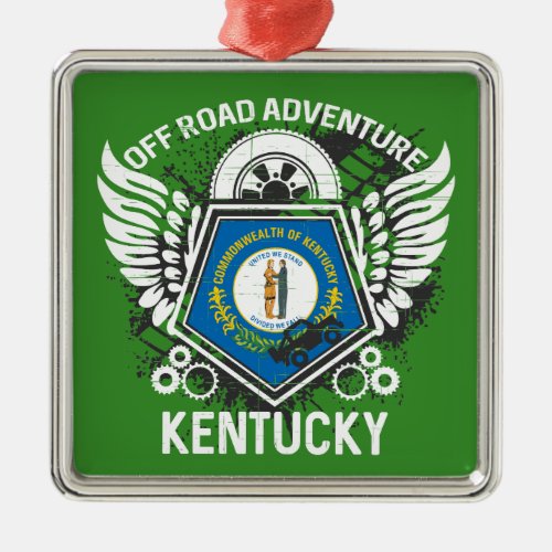 Kentucky Off Road Adventure 4x4 Trails Mudding Metal Ornament