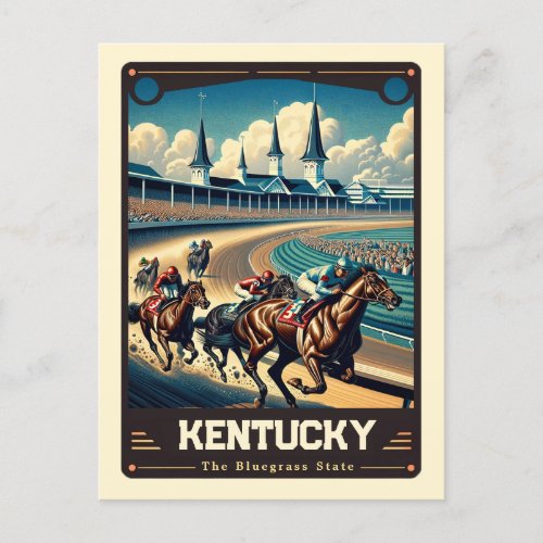  Kentucky  Patriotic Spirit Vintage Postcard