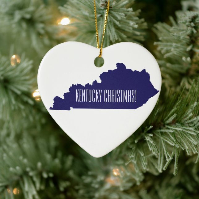 Kentucky personalized Christmas Ornament (Tree)
