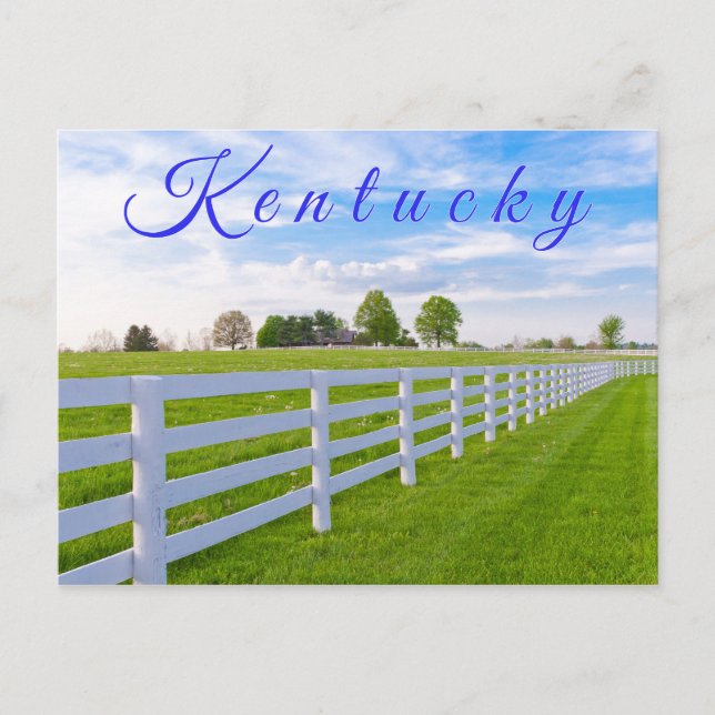 Kentucky Postcard. Countryside landscape. Postcard (Front)