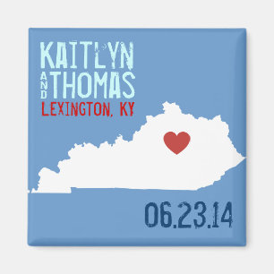 Kentucky Save the Date - Customizable City Magnet