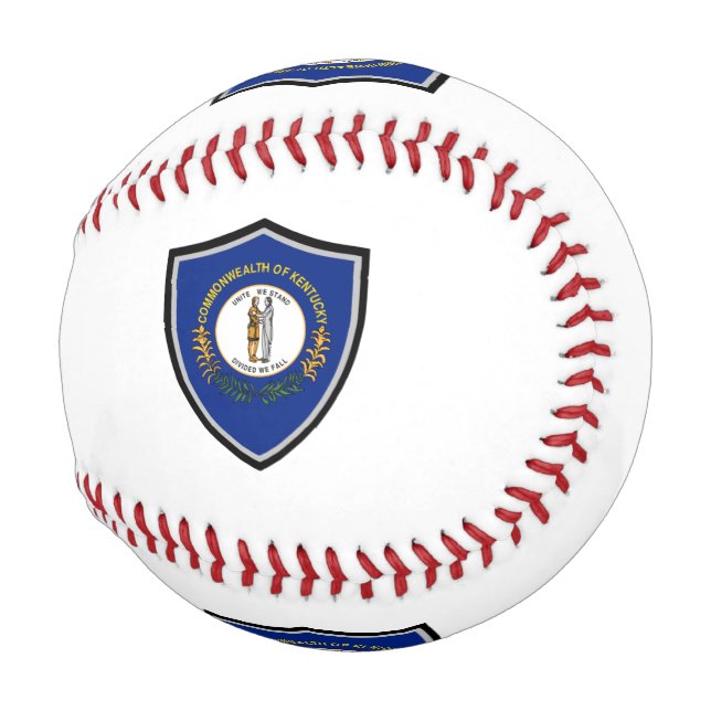 Kentucky shield flag baseball (Front Right)