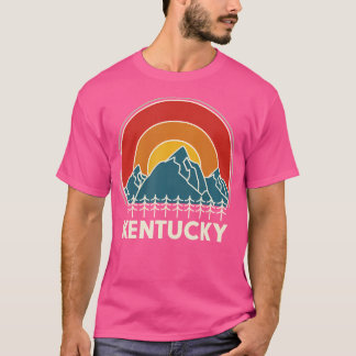 Kentucky Souvenir Hiking Mountains Sunset Vintage T-Shirt