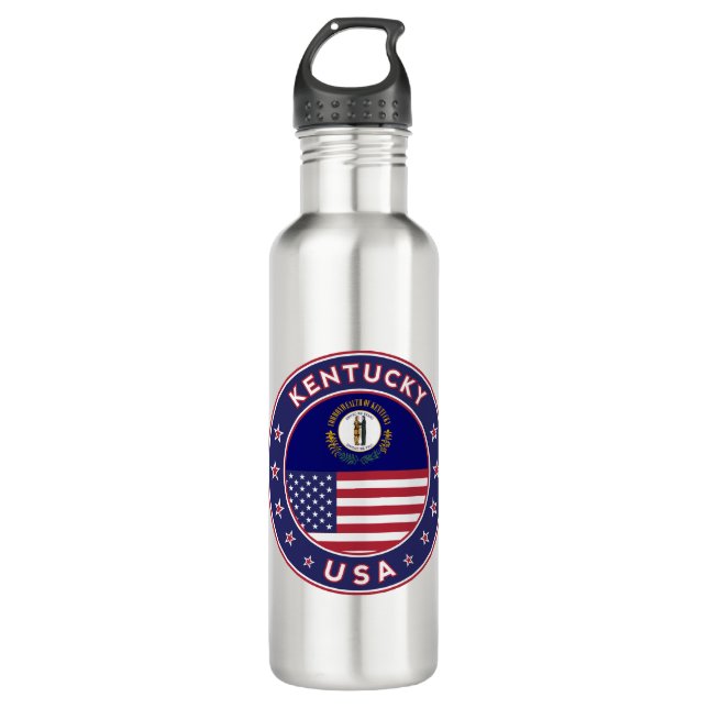 Kentucky Stainless Steel Water Bottle (Front)