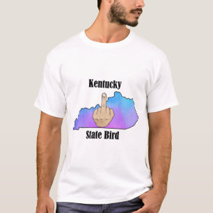 Kentucky state bird t-shirt middle finger color