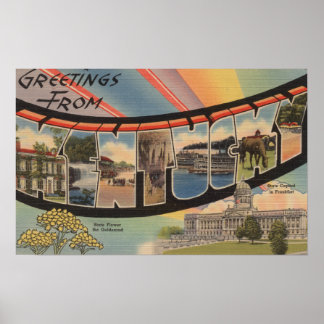 Kentucky (State Capital/Flower) Poster