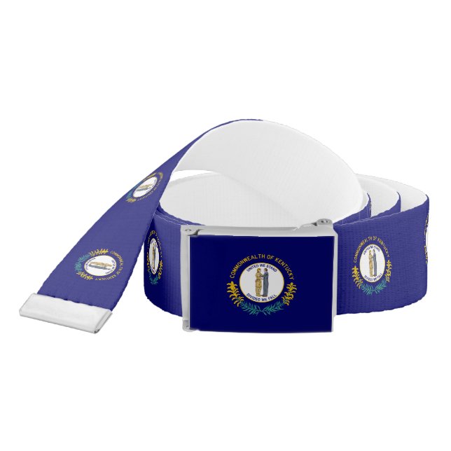 Kentucky State Flag Belt (Snake)