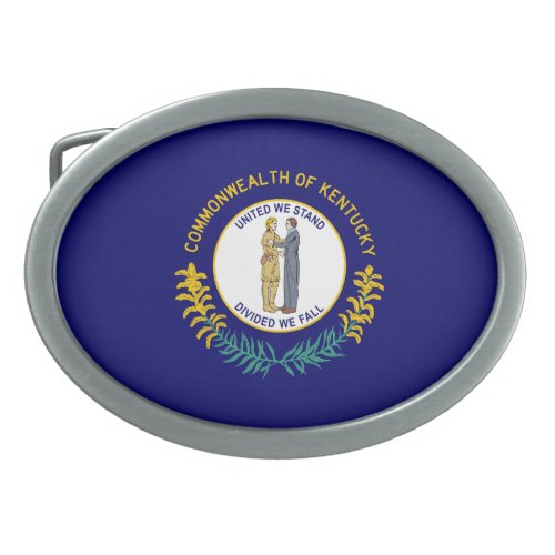 Kentucky State Flag Belt Buckle