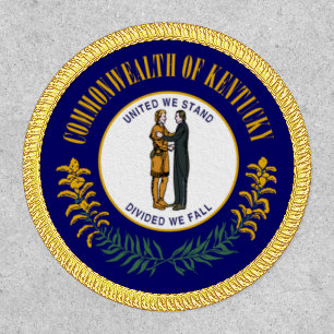 Kentucky State Flag Circle Patch