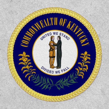 Kentucky State Flag Circle Patch