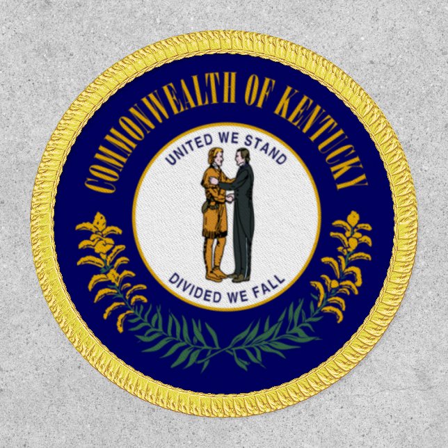 Kentucky State Flag Circle Patch (Front)