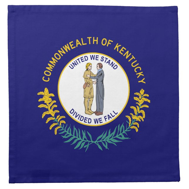 Kentucky State Flag Cloth Napkin (Front)