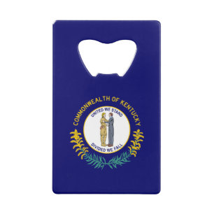 Kentucky State Flag Credit Card Bottle Opener