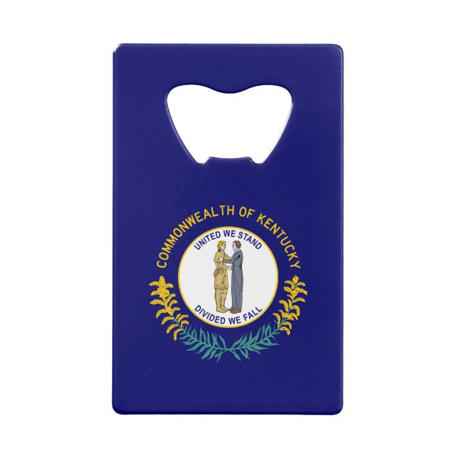 Kentucky State Flag Credit Card Bottle Opener (Front)