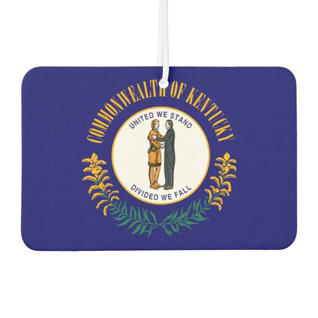 Kentucky State Flag Design Air Freshener (Front)