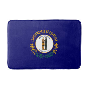 Kentucky State Flag Design Bathroom Mat