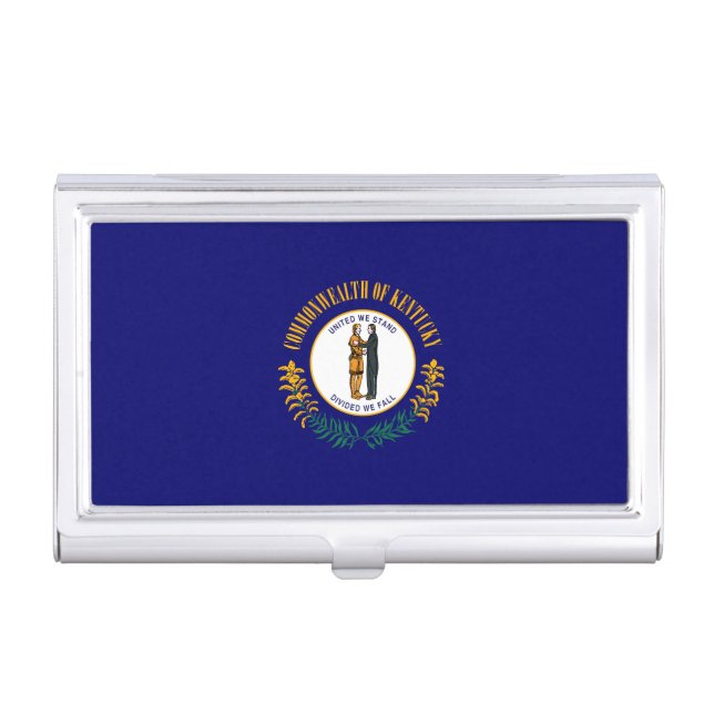 Kentucky State Flag Design Business Card Holder (Front)