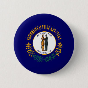 Kentucky State Flag Design Button
