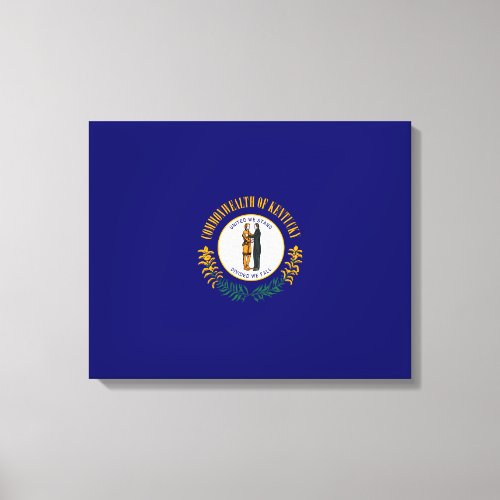 Kentucky State Flag Design Canvas Print