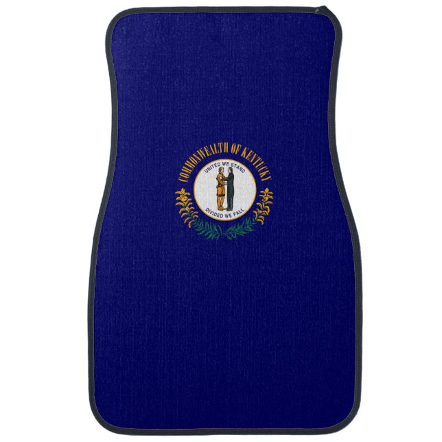 Kentucky State Flag Design Car Mat (Front)